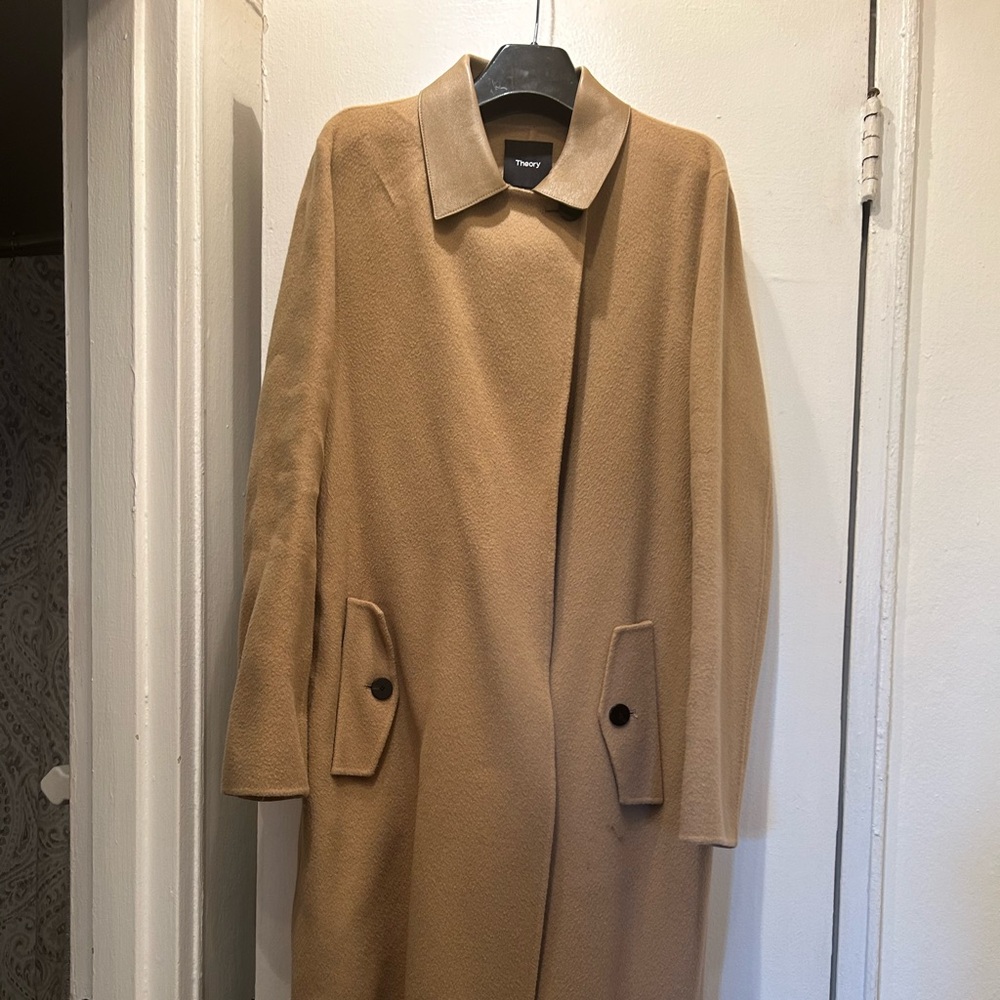 Theory Easy One-Button Coat (Underneath Leather-L… - image 1